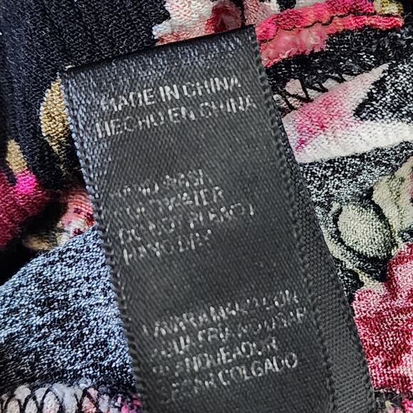 Ambiance Apparel Small Black Floral Booty Shorts - Picture 5 of 7